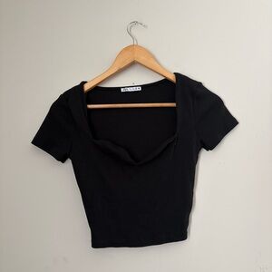 2/$15 Zara Black Crop Top